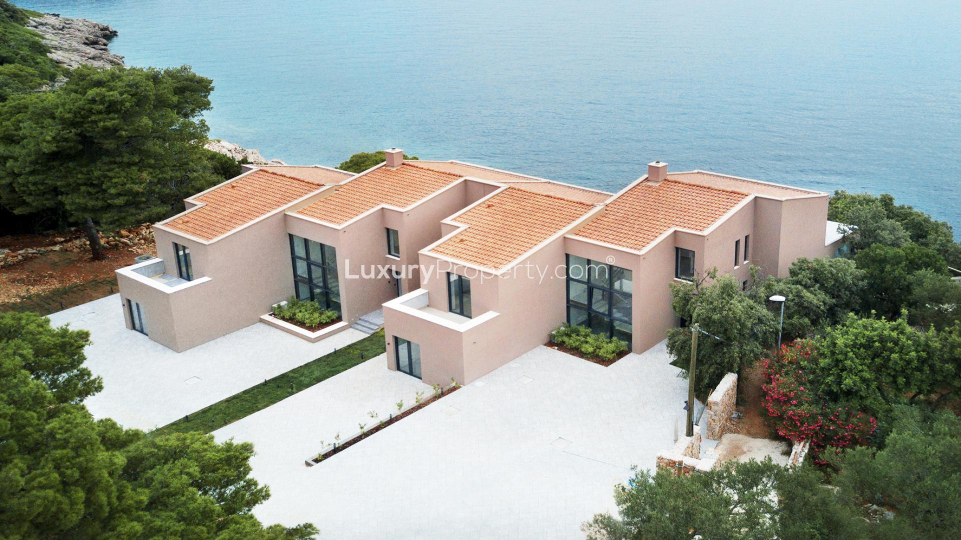 Magnificent waterfront villa interior with panoramic sea views, Kolocep Island, Dubrovnik