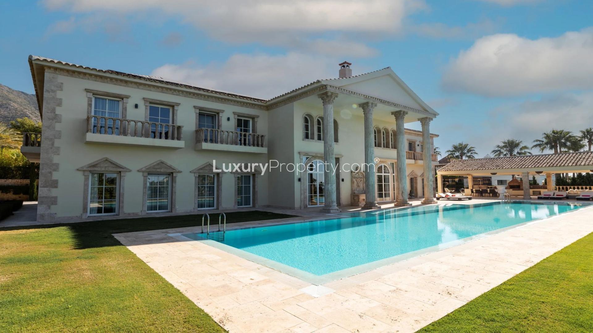 Luxury villa with pool and garden in Sierra Blanca, Marbella, for sale