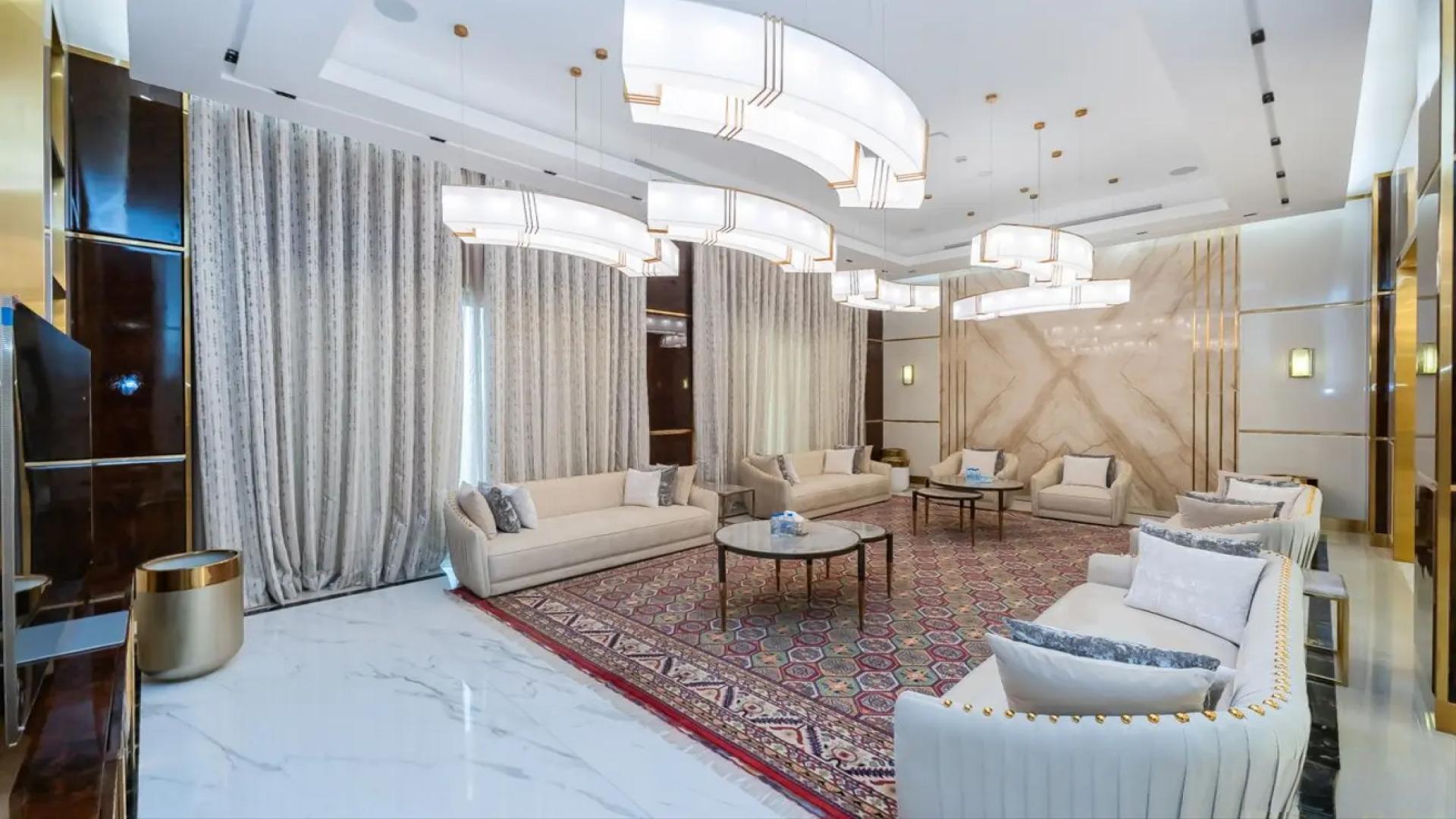 Luxurious garden view of 9-bedroom mansion in Dubai Hills View, Dubai Hills Mansions