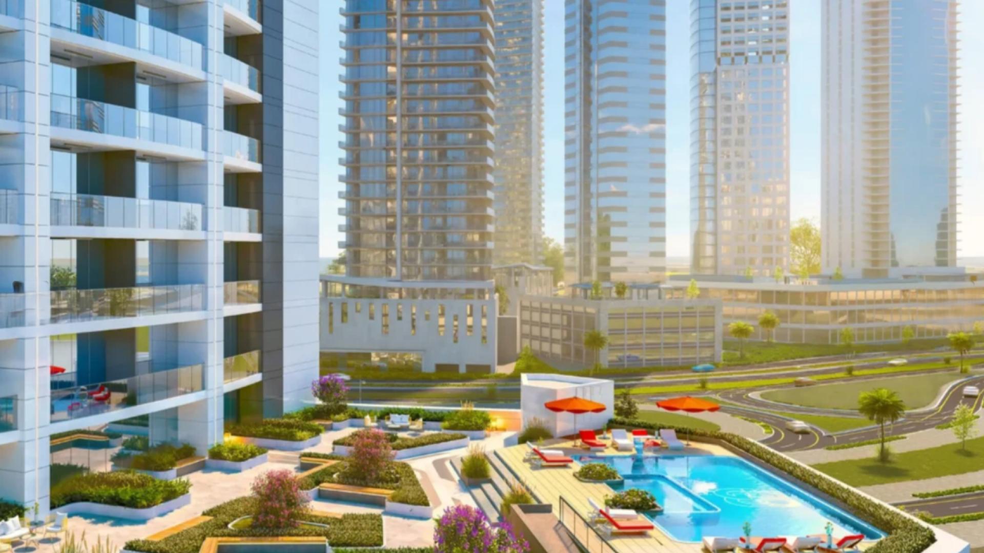 Studio apartment for sale in Pelagos, Dubai Marina, with stunning waterfront views