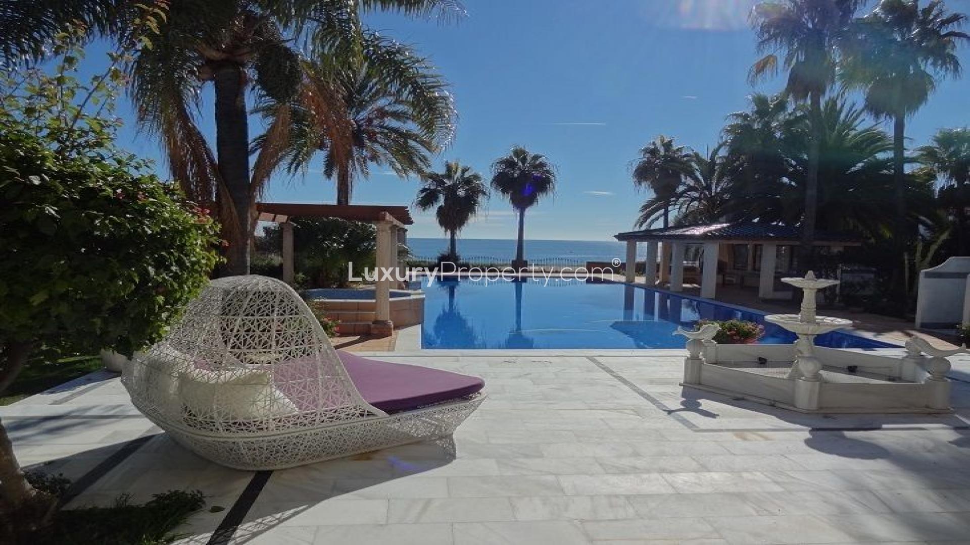 Coastal view from 5-bedroom villa for sale in Estepona, Málaga, Spain