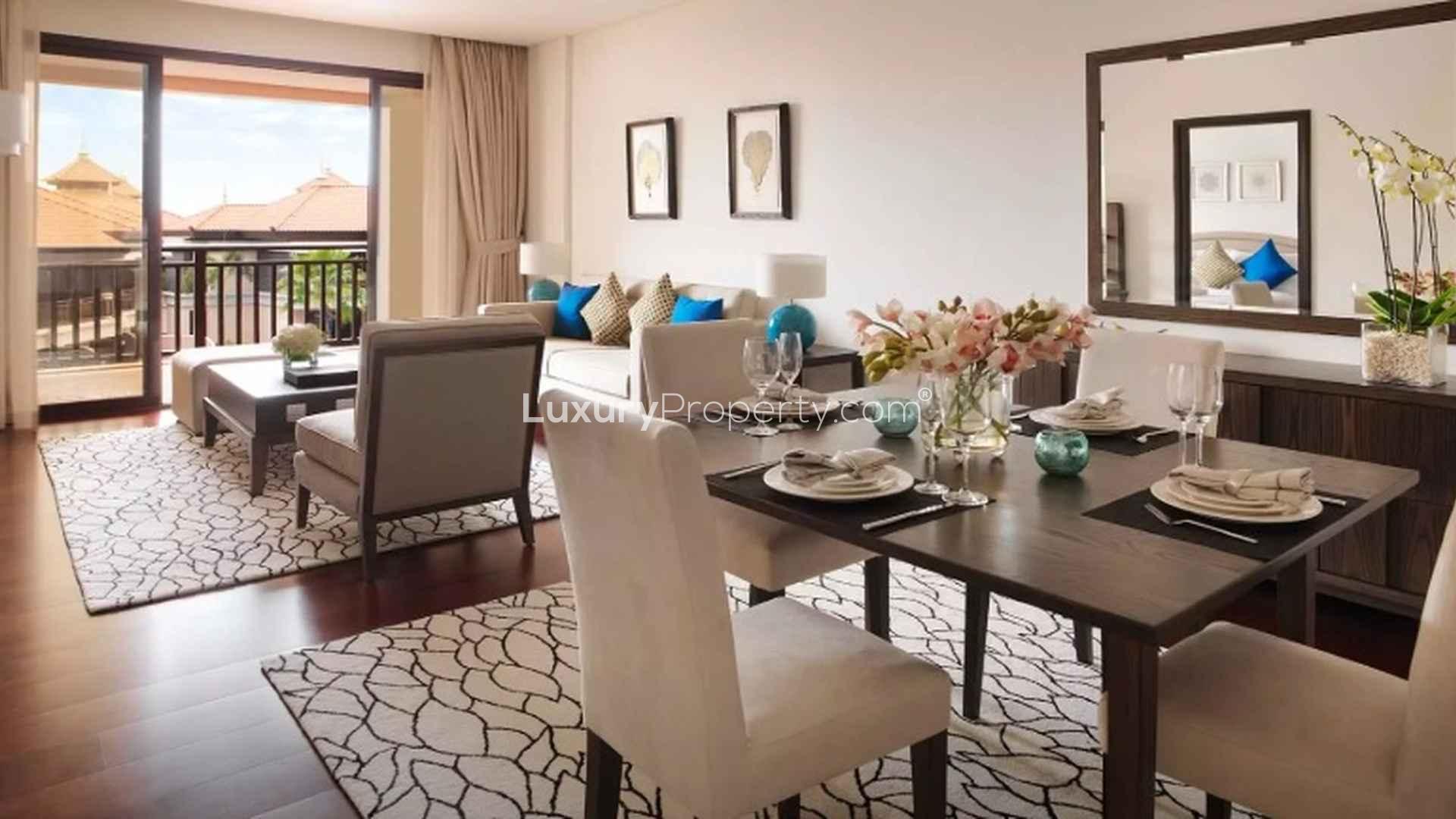 Luxury one-bedroom apartment with sea view in Anantara Residences, Palm Jumeirah
