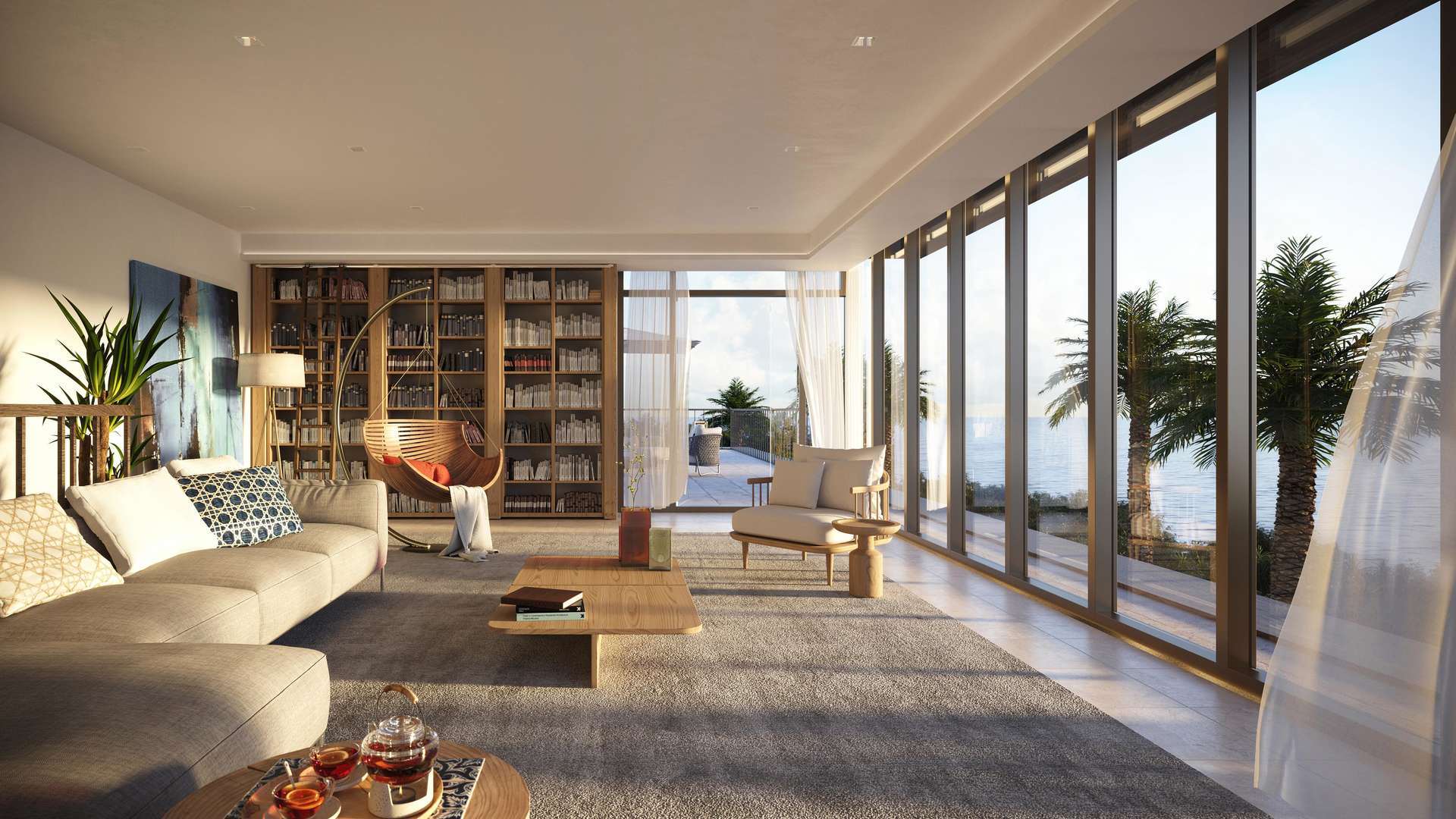 Modern kitchen and dining area in Budoor Villa, Al Jurf Gardens, Abu Dhabi