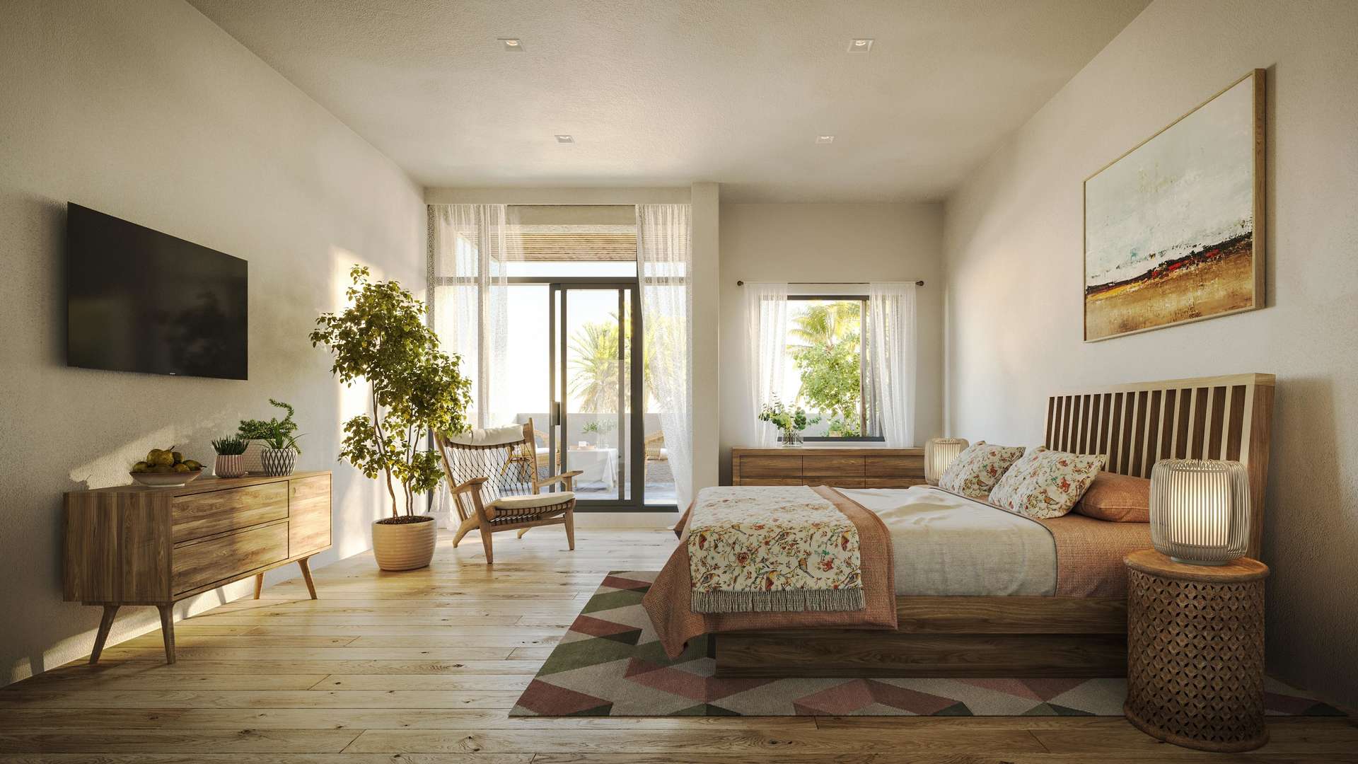 Luxurious living room in seven-bedroom villa at Al Jurf Gardens, Budoor Villa