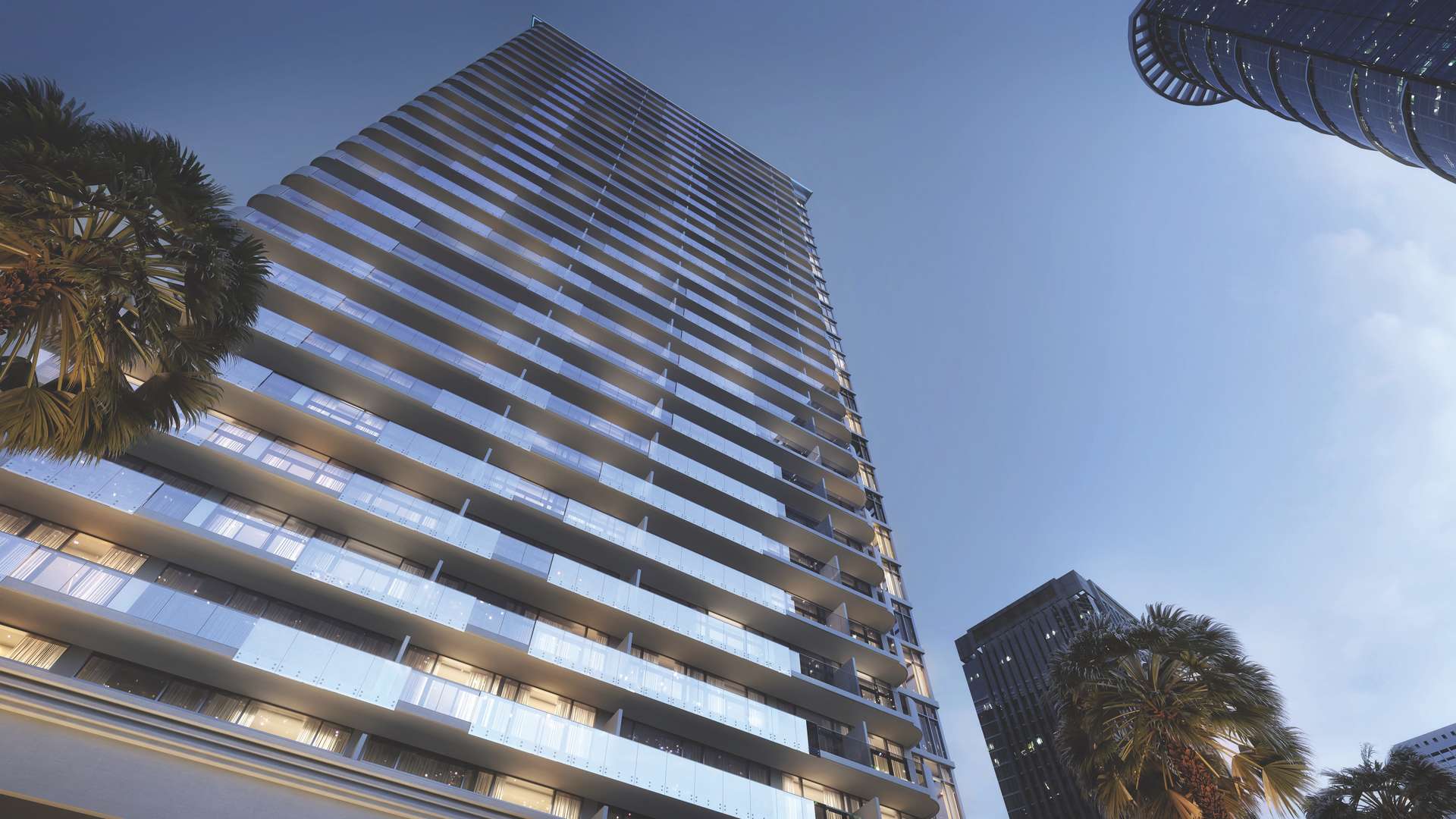 Luxury living room in 1-bedroom apartment, Merano Tower, Business Bay, Dubai. Modern interior design