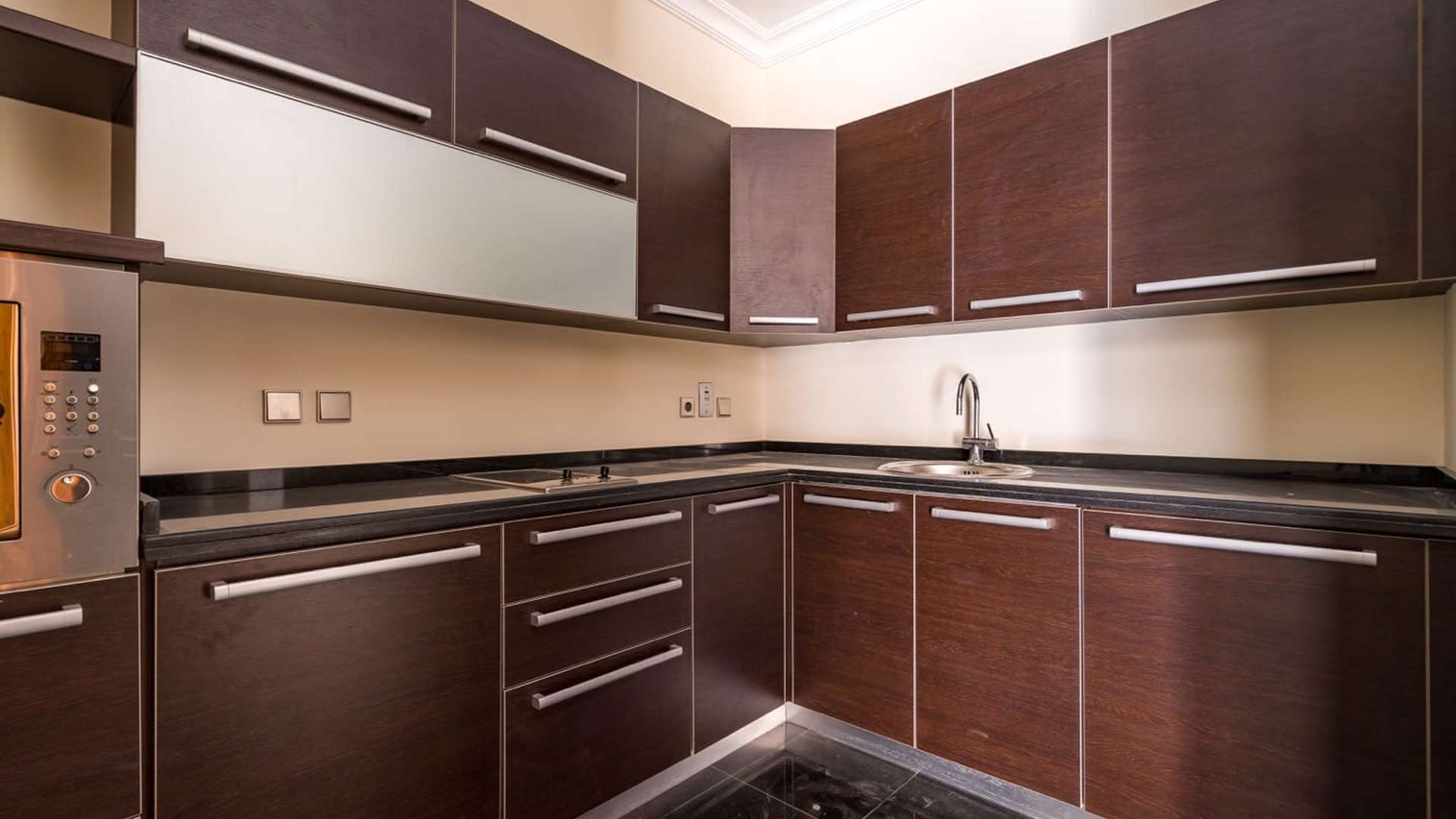 Luxurious living room with modern ceiling design in 8-bedroom villa, Al Wasl Road, Dubai