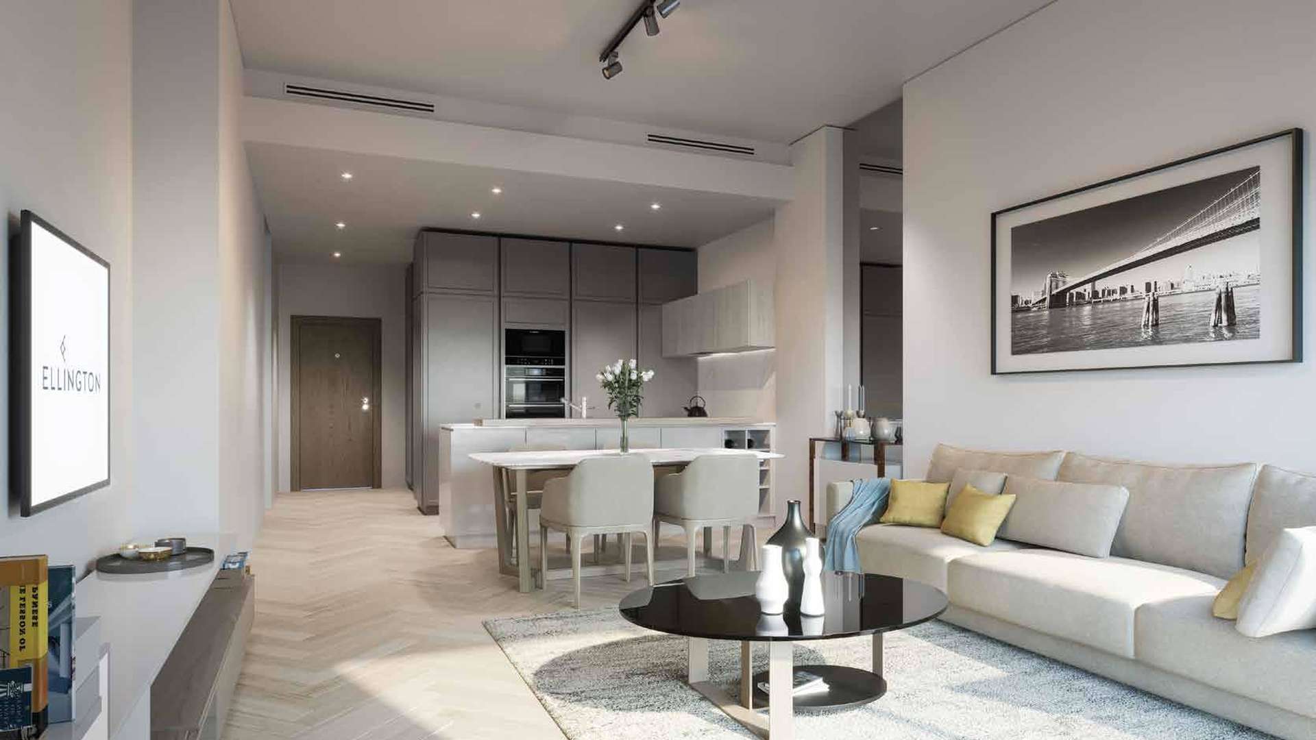 Elegant bedroom in Wilton Park Residences apartment, featuring city view and modern decor