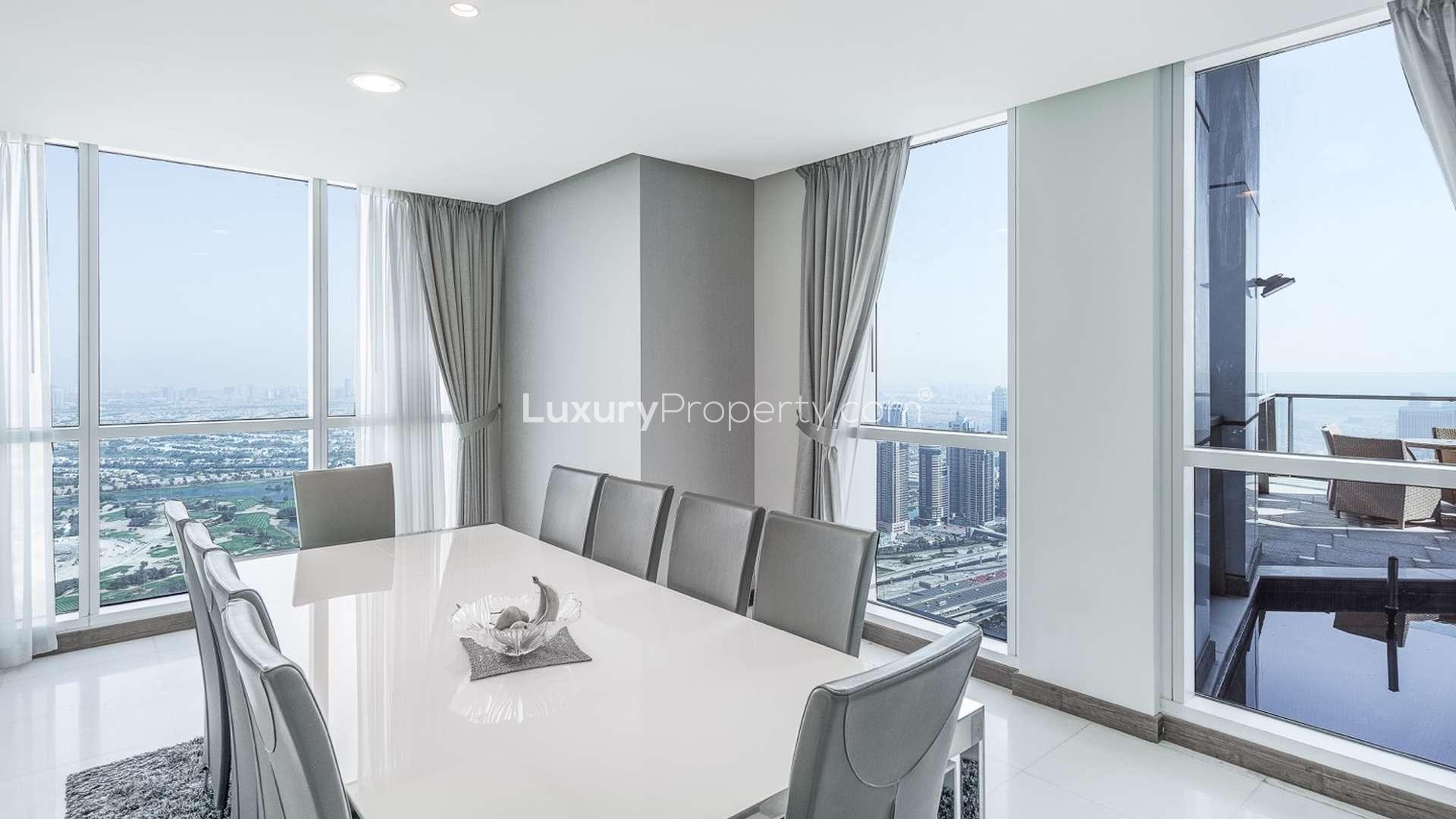 Modern kitchen in elegant duplex apartment, 23 Marina Tower, Dubai Marina, for sale