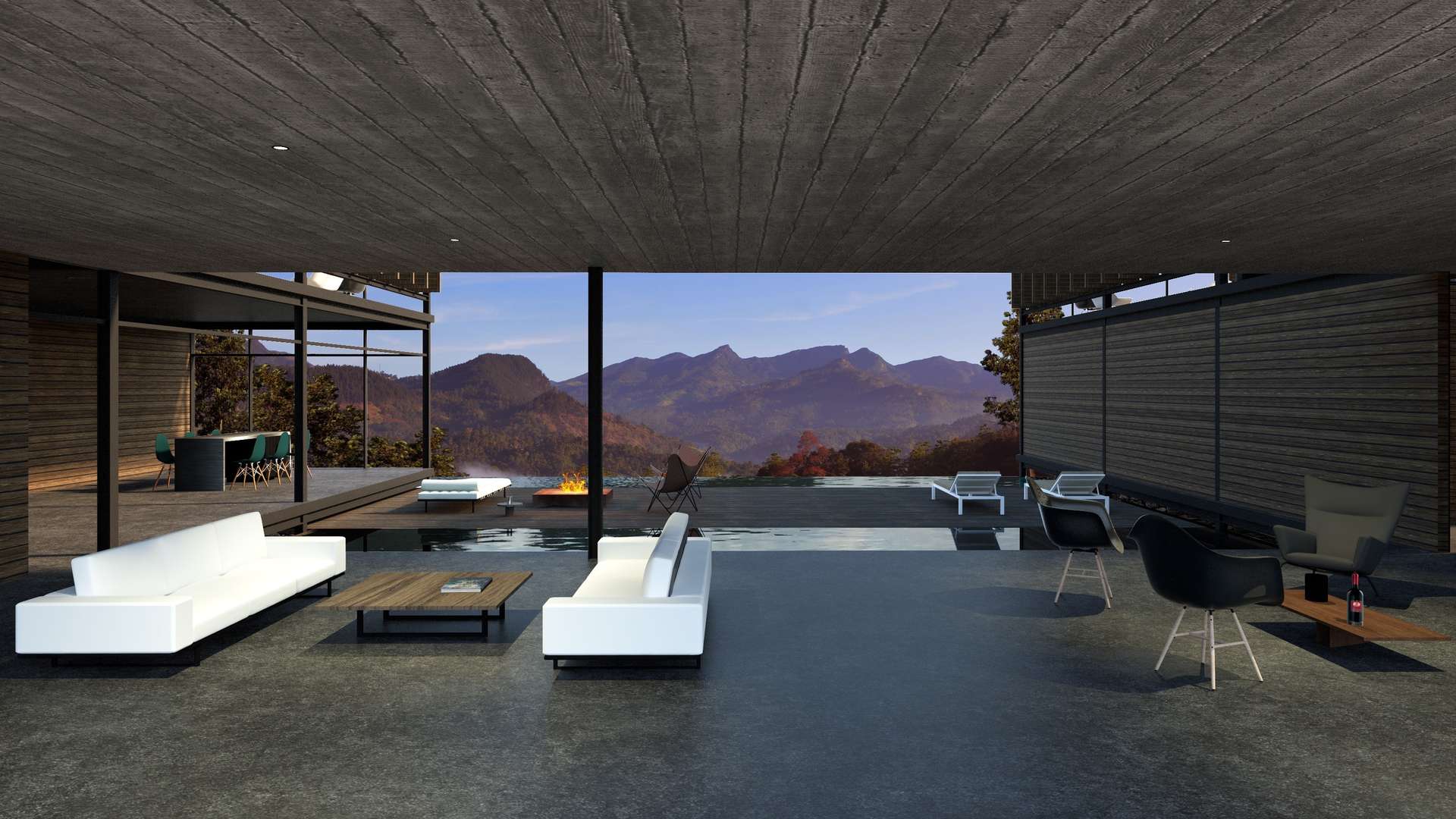 Stunning modern villa with glass facade in lush Werapitiya Kandy, Sri Lanka