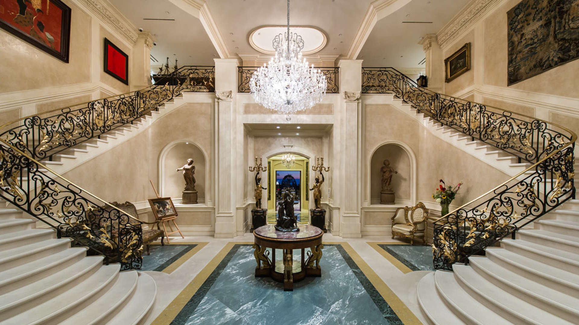 Mediterranean-style villa with pool at 9505 Lania Ln, Beverly Hills, for sale