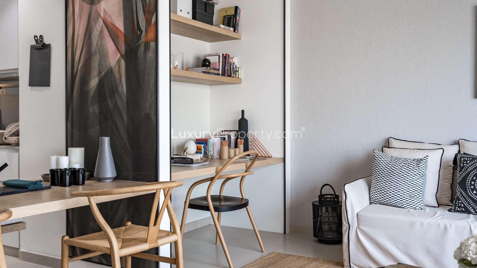 Modern bathroom in two-bedroom apartment for sale in Urbana, Emaar South, Dubai South