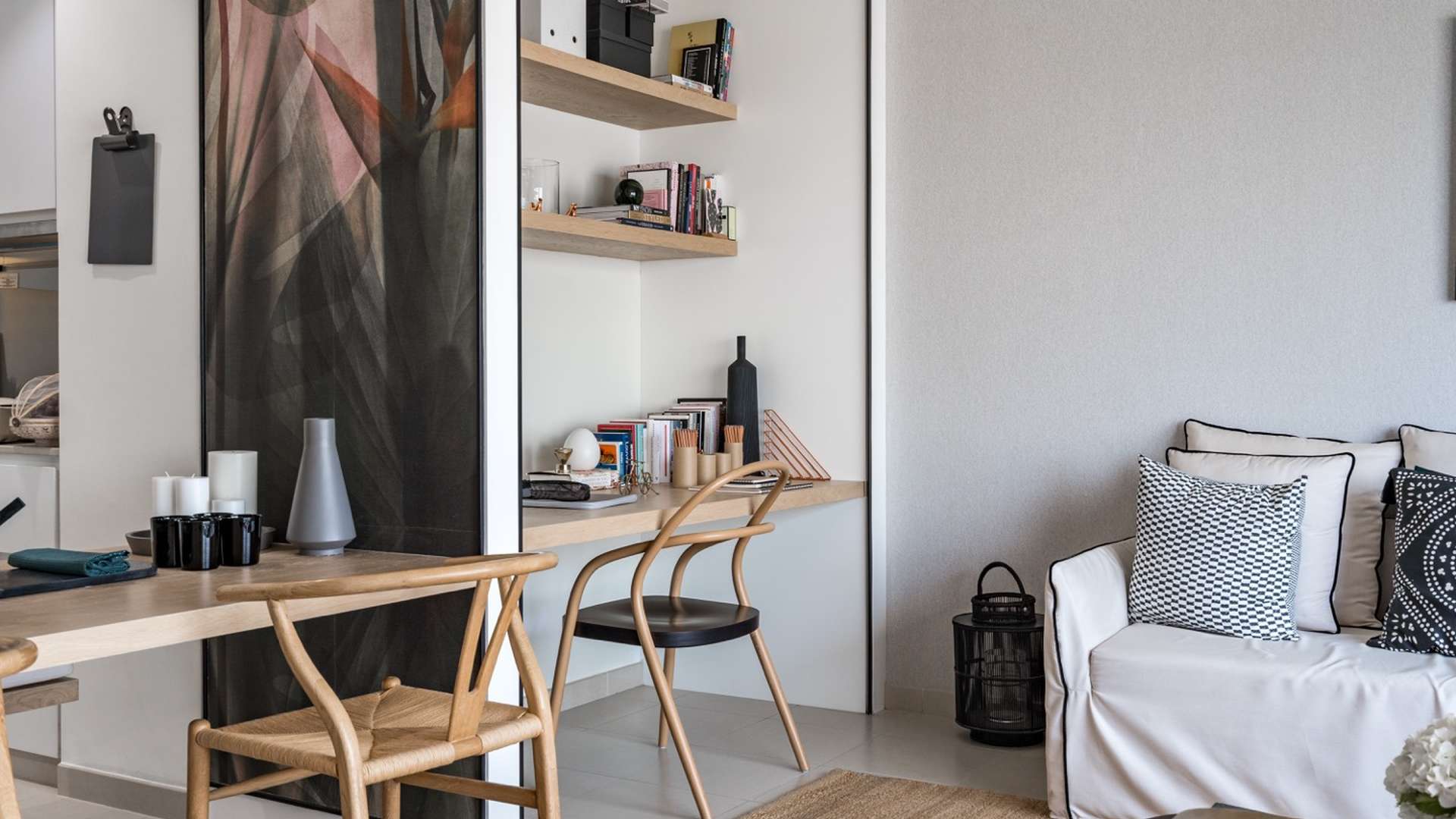 Modern bathroom in two-bedroom apartment for sale in Urbana, Emaar South, Dubai South