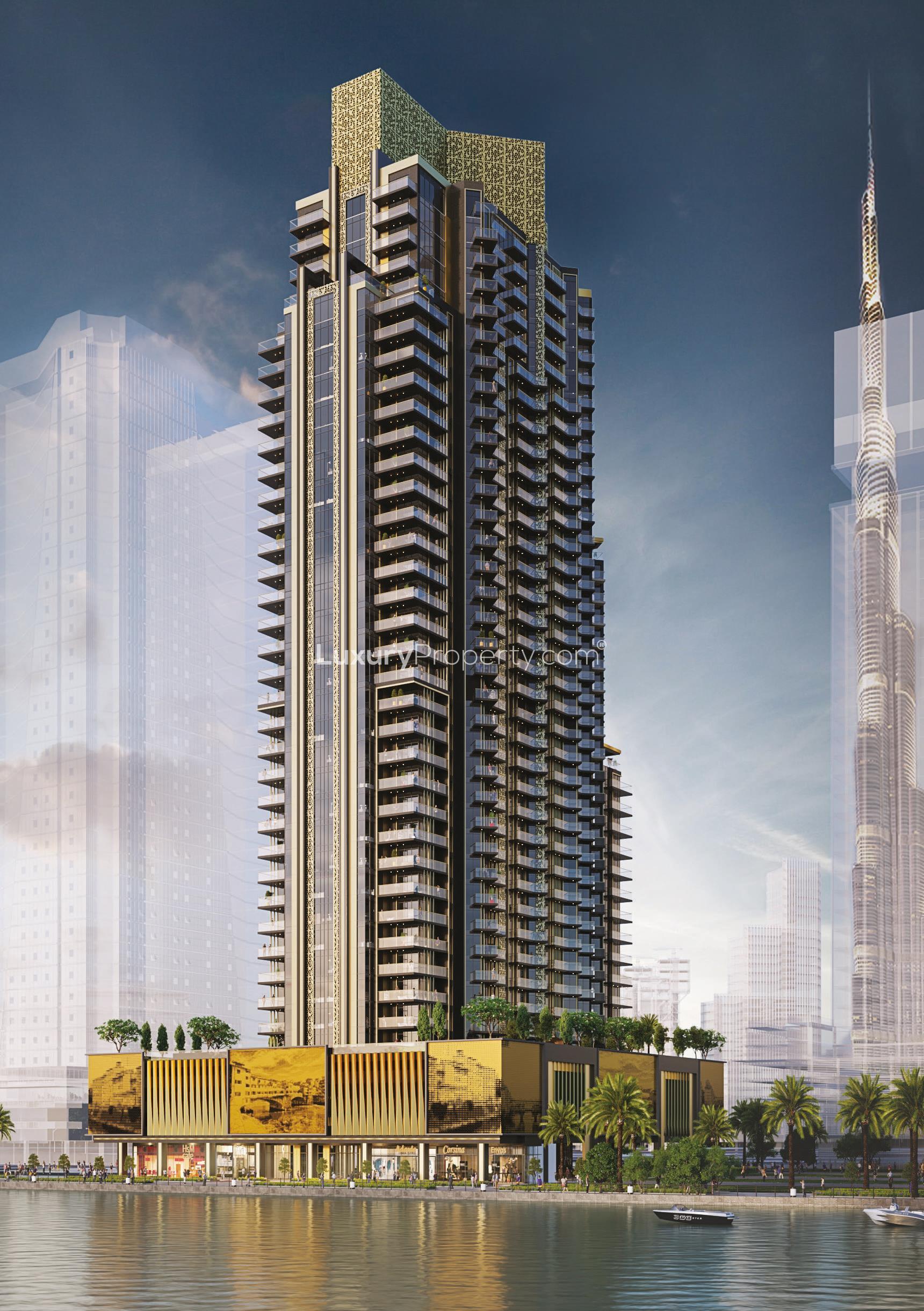 Elegant high-rise apartment building in I Love Florence, Business Bay, available for sale