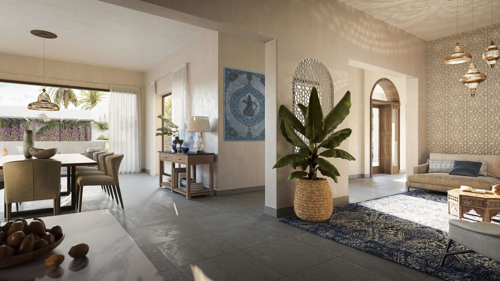 Coastal 5-bedroom villa with lush gardens in Al Jurf Gardens, Joud Villa for sale