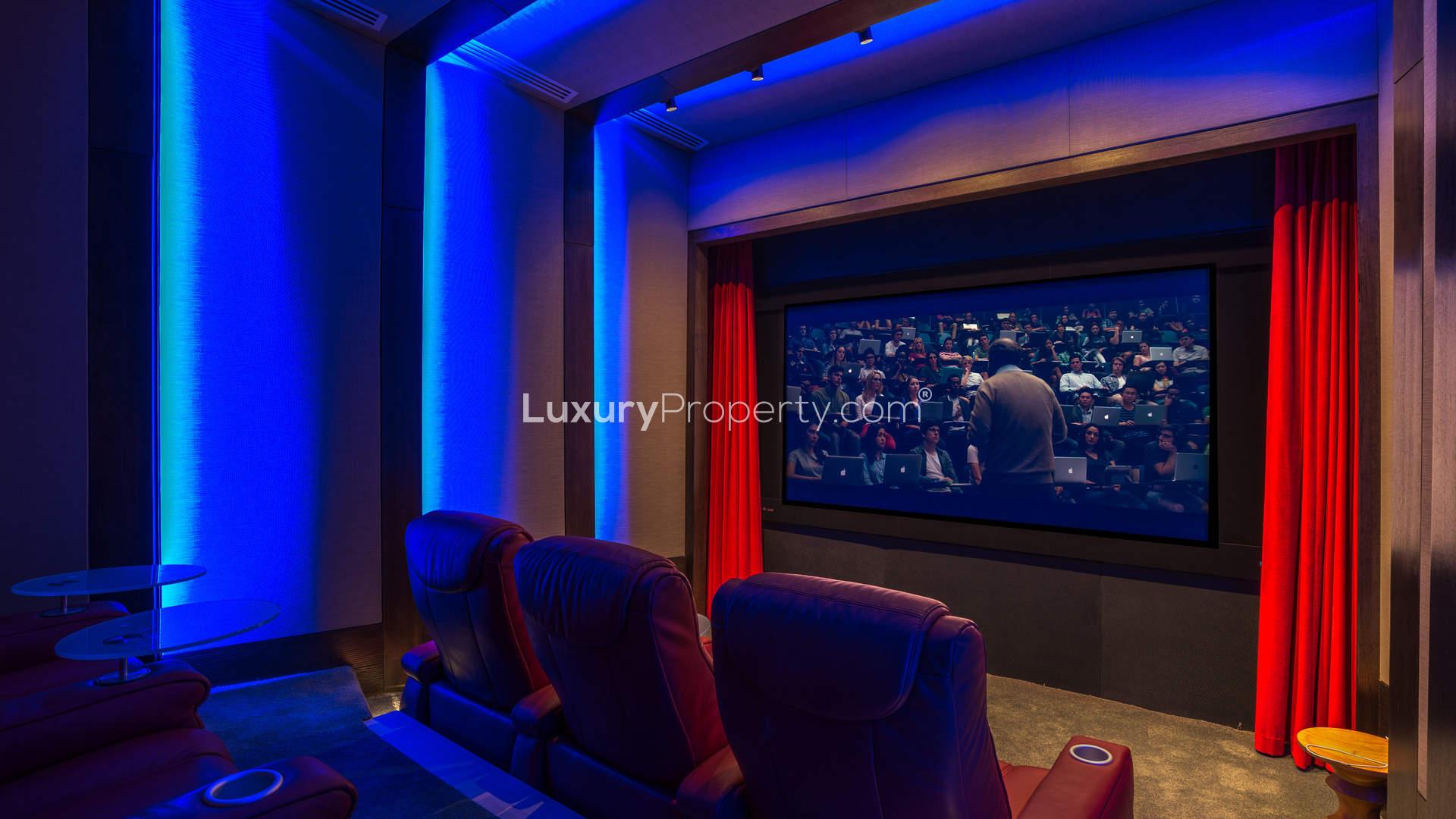 Luxurious penthouse interior at Volante Tower, Business Bay featuring elegant dining and lounge area