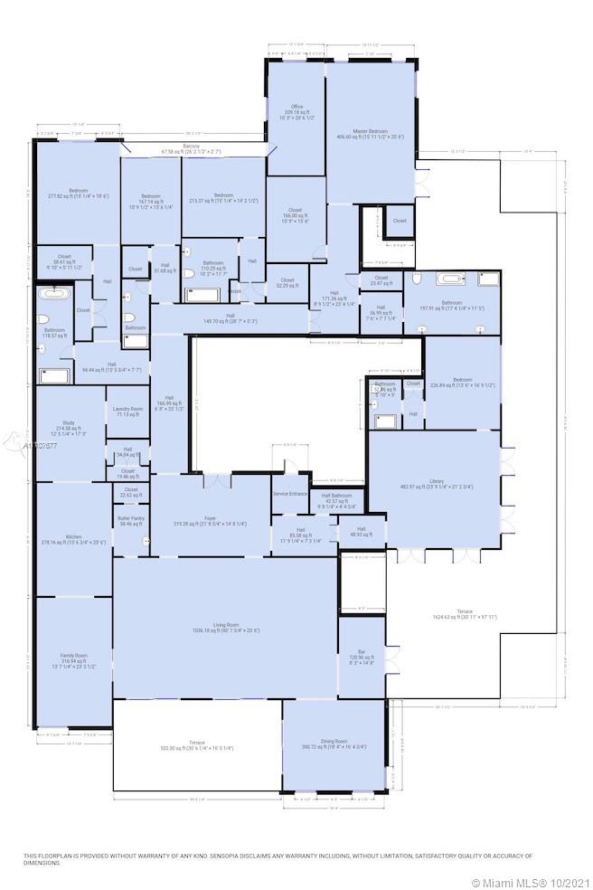 Luxurious entryway of furnished penthouse for sale, Miami, featuring elegant wood flooring