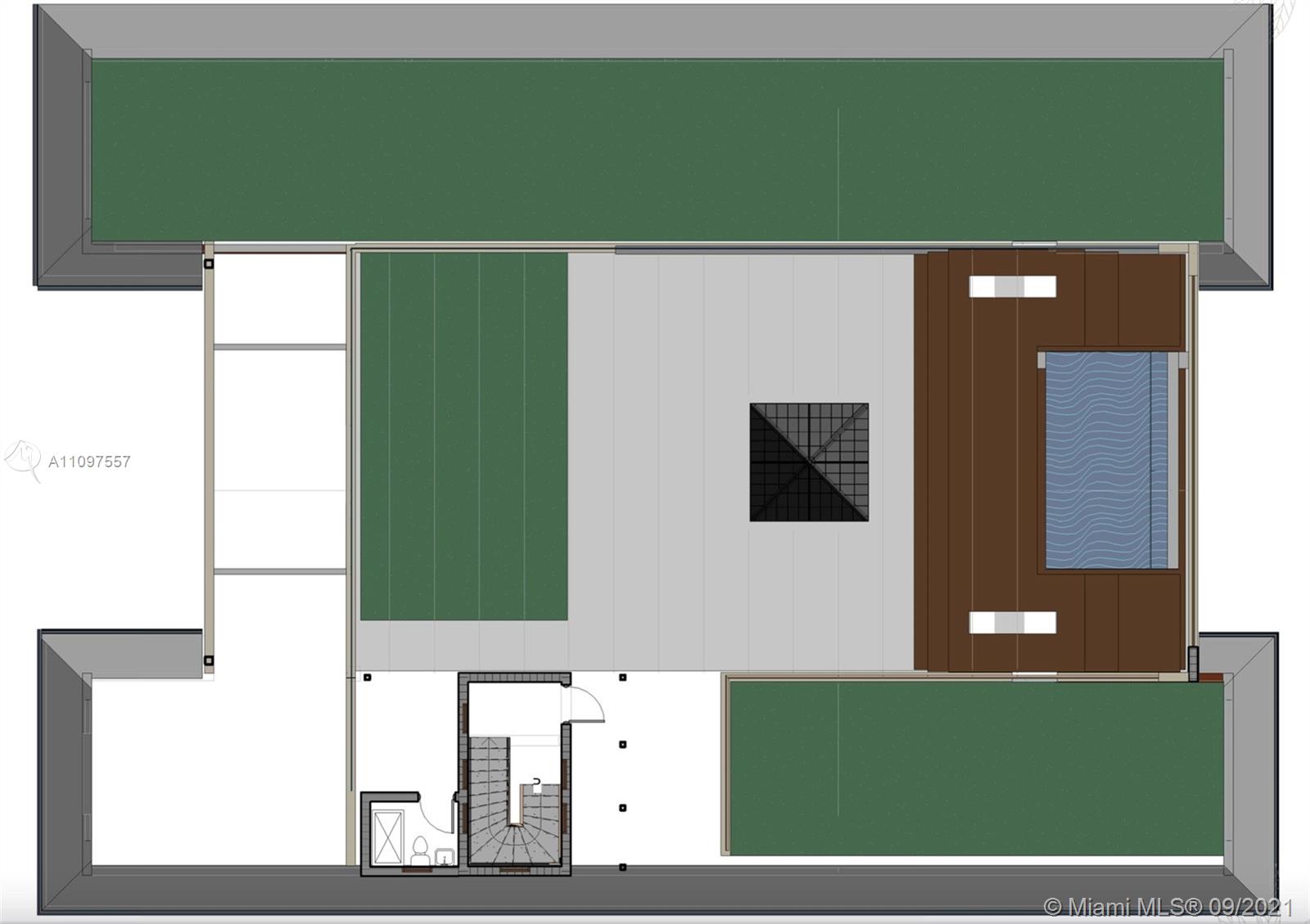 Luxurious Miami villa with pool, waterfront view, and lush greenery at 3100 N Bay Rd