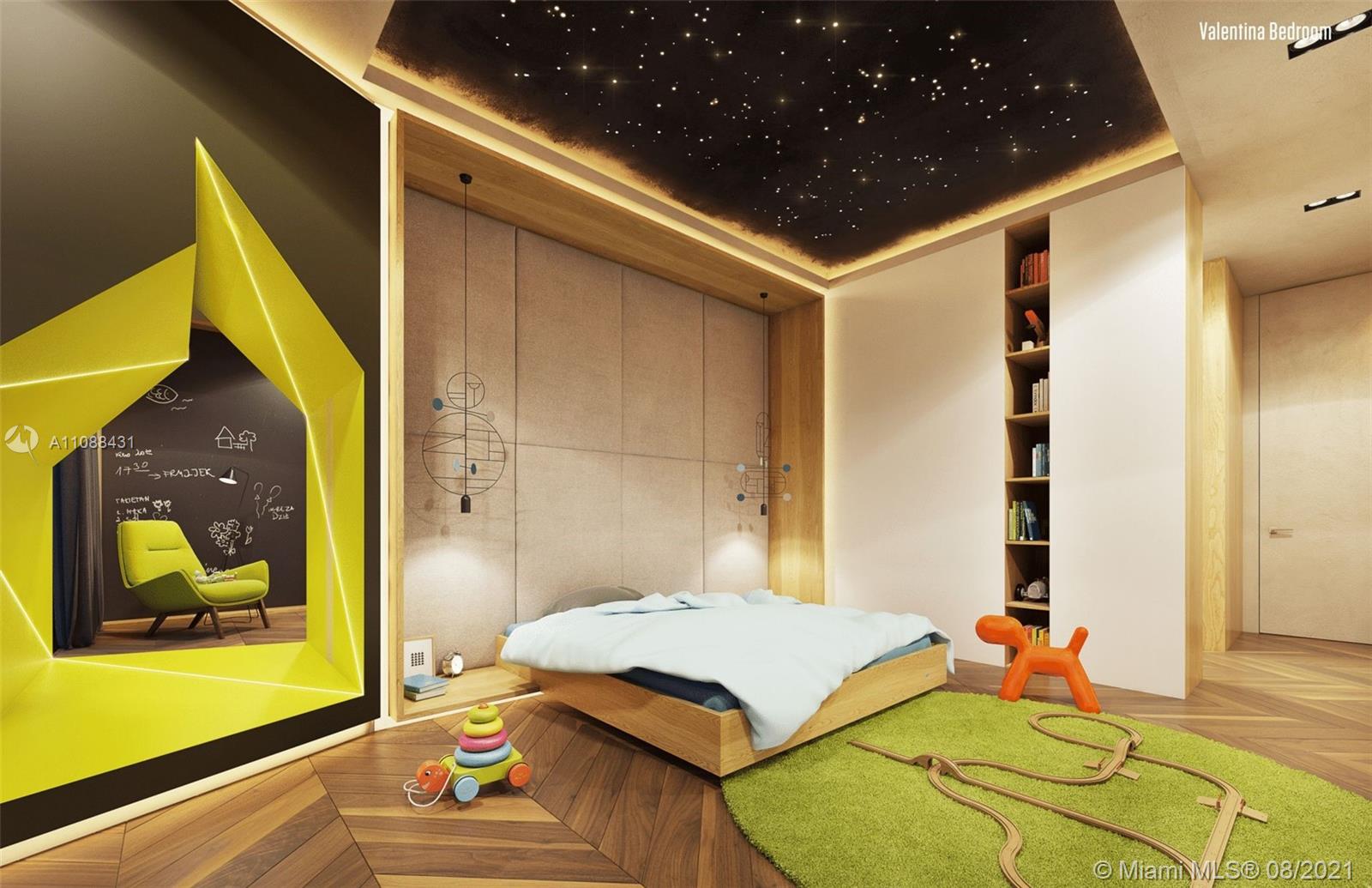 Luxurious rooftop terrace at Miami lakehouse villa, featuring modern outdoor seating and kitchen