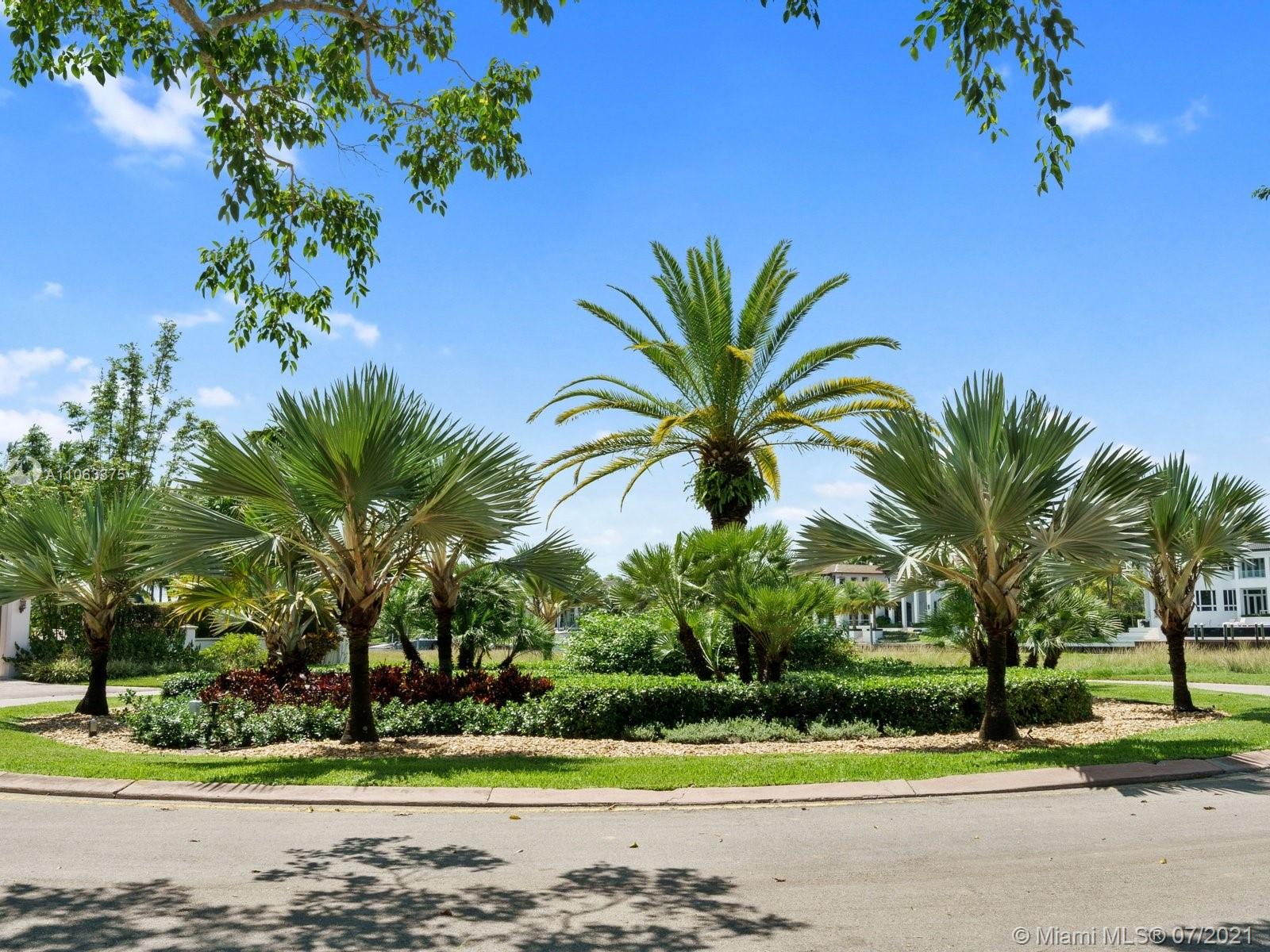 Prime waterfront villa lot for sale in Coral Gables, Miami, Florida with ocean views