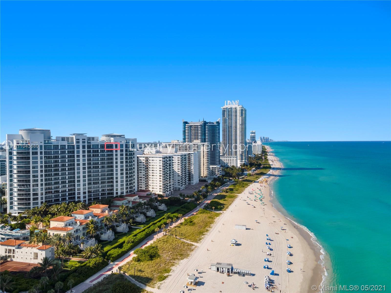 Ocean view villa for sale at 5959 Collins Ave, Miami, featuring beach access