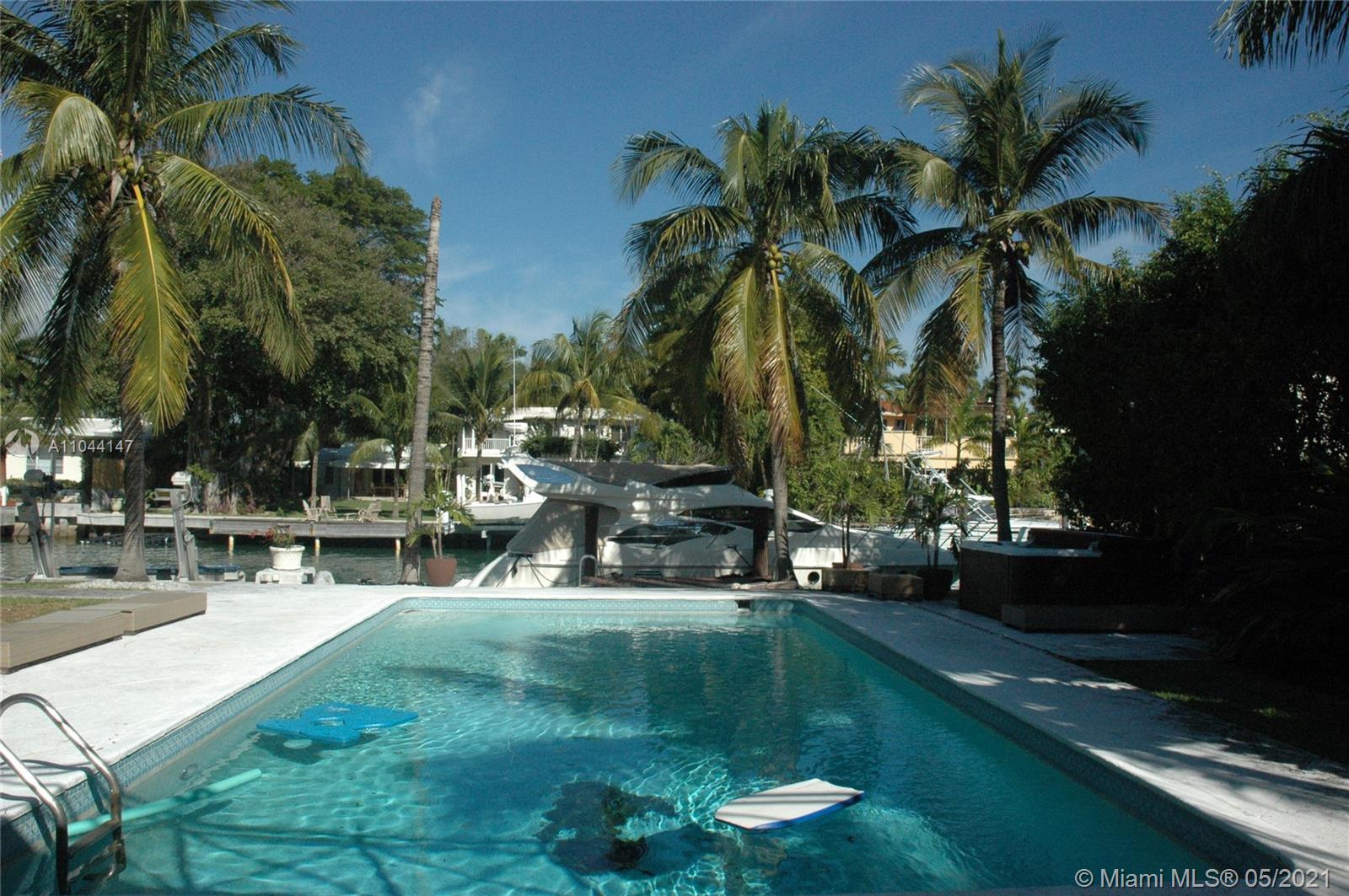 5-bedroom waterfront villa with pool and dock at 1431 W 22 ST, Miami Beach