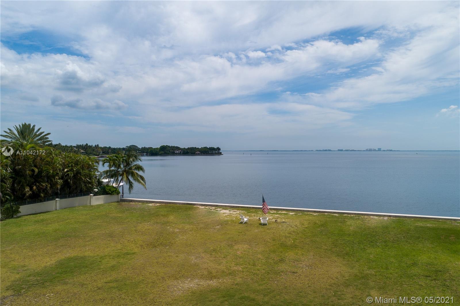 Stunning waterfront view of Stellar Bay Front Lot in Old Cutler Bay, Miami