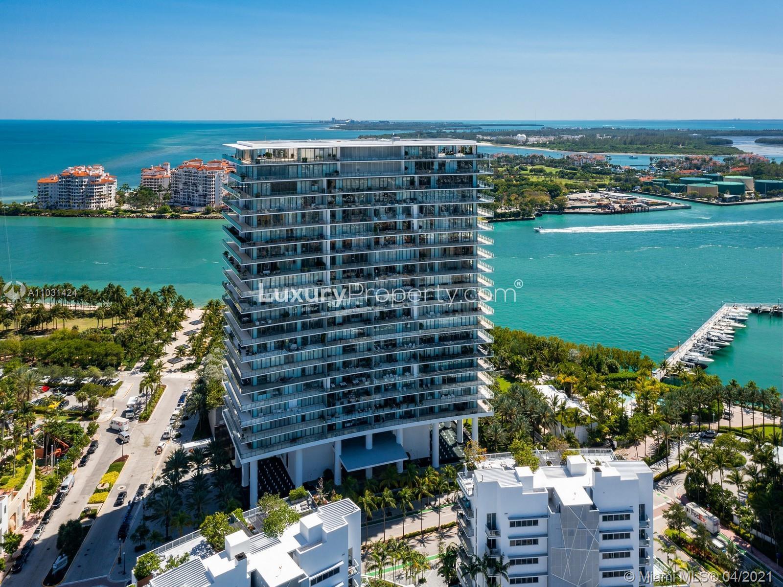 Luxurious villa balcony with stunning ocean view, Miami, 3-bed, 3-bath, for sale
