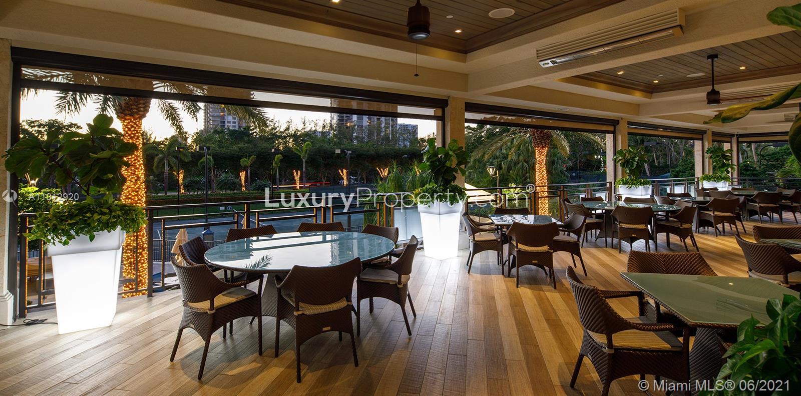 Luxurious penthouse terrace with stunning city views in Williams Island, Aventura