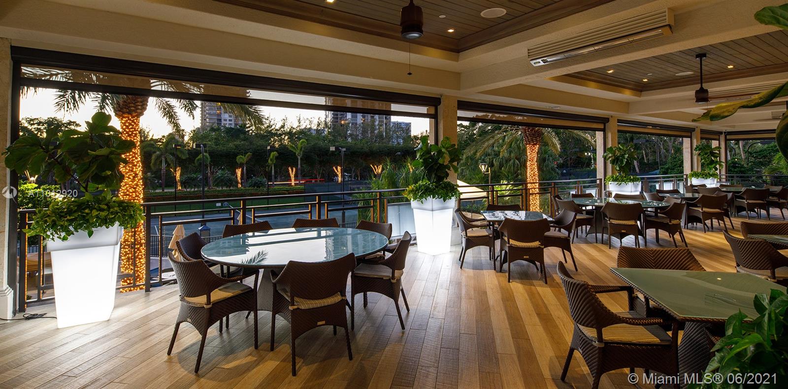 Luxurious penthouse terrace with stunning city views in Williams Island, Aventura