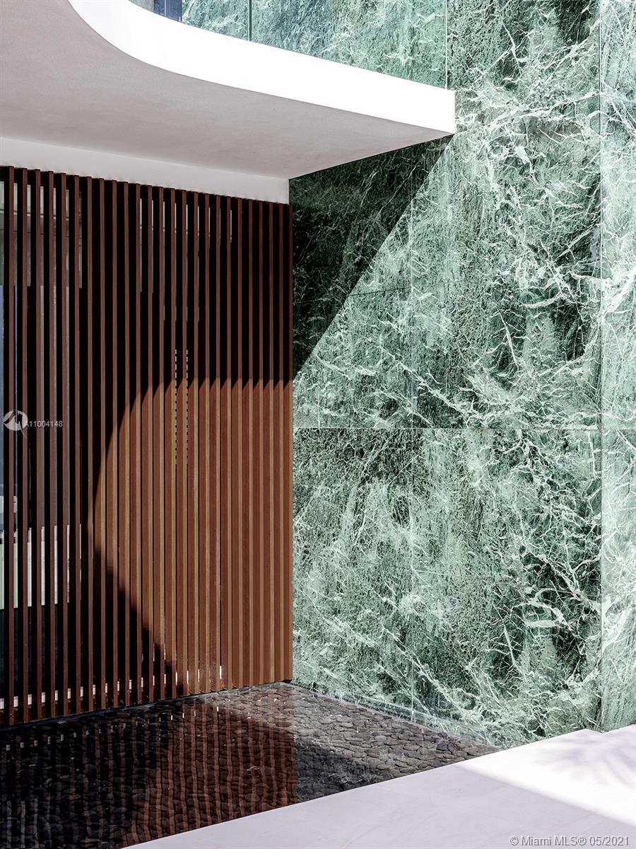 Modern exterior of luxury seven-bed villa for sale in Miami Beach, Florida