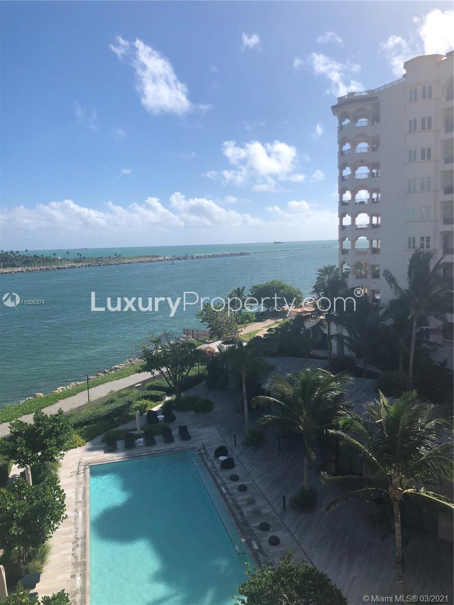 Three-bedroom condo on Fisher Island with ocean and golf course views, Miami villa for sale