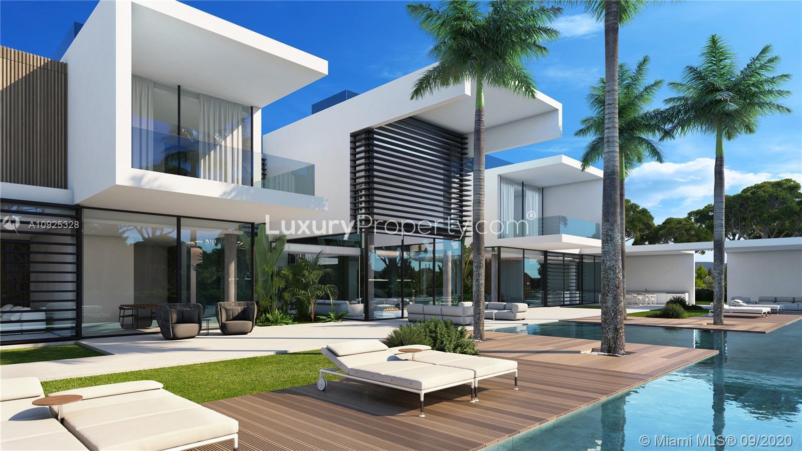 Contemporary villa at 4771 Akai Drive, Southwest Ranches, with modern architecture and lush landscaping