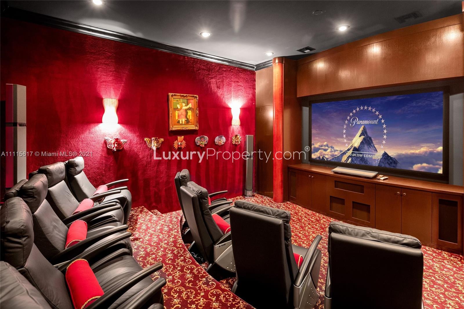 Luxury villa home gym with exercise equipment, Boca Raton estate for sale, LP10128