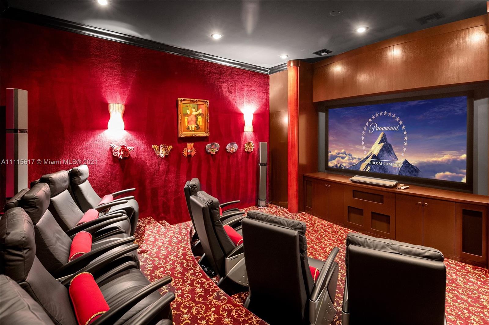 Luxury villa home gym with exercise equipment, Boca Raton estate for sale, LP10128