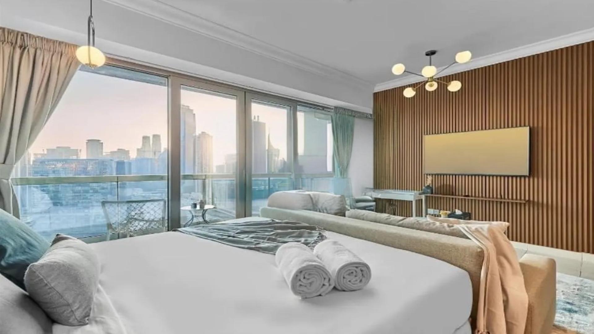 Furnished studio with city view for sale at 8 Boulevard Walk, Downtown Dubai