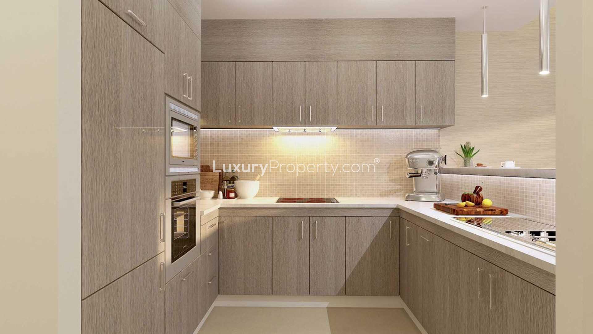 Luxurious Se7en City JLT apartment building exterior in Jumeirah Lake Towers, Dubai