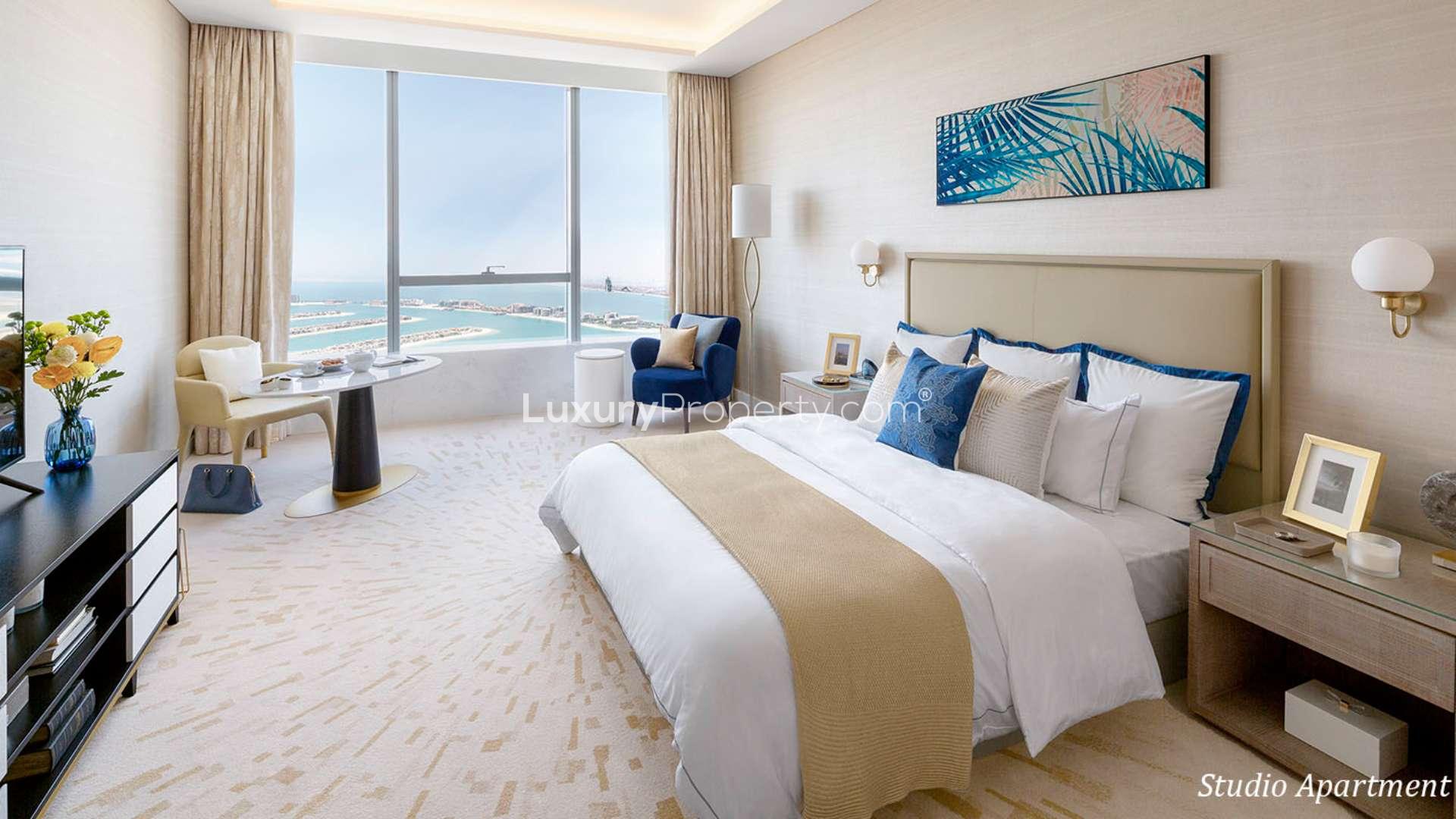 Burj Al Arab View Furnished Studio Apartment for Rent, The Palm Tower