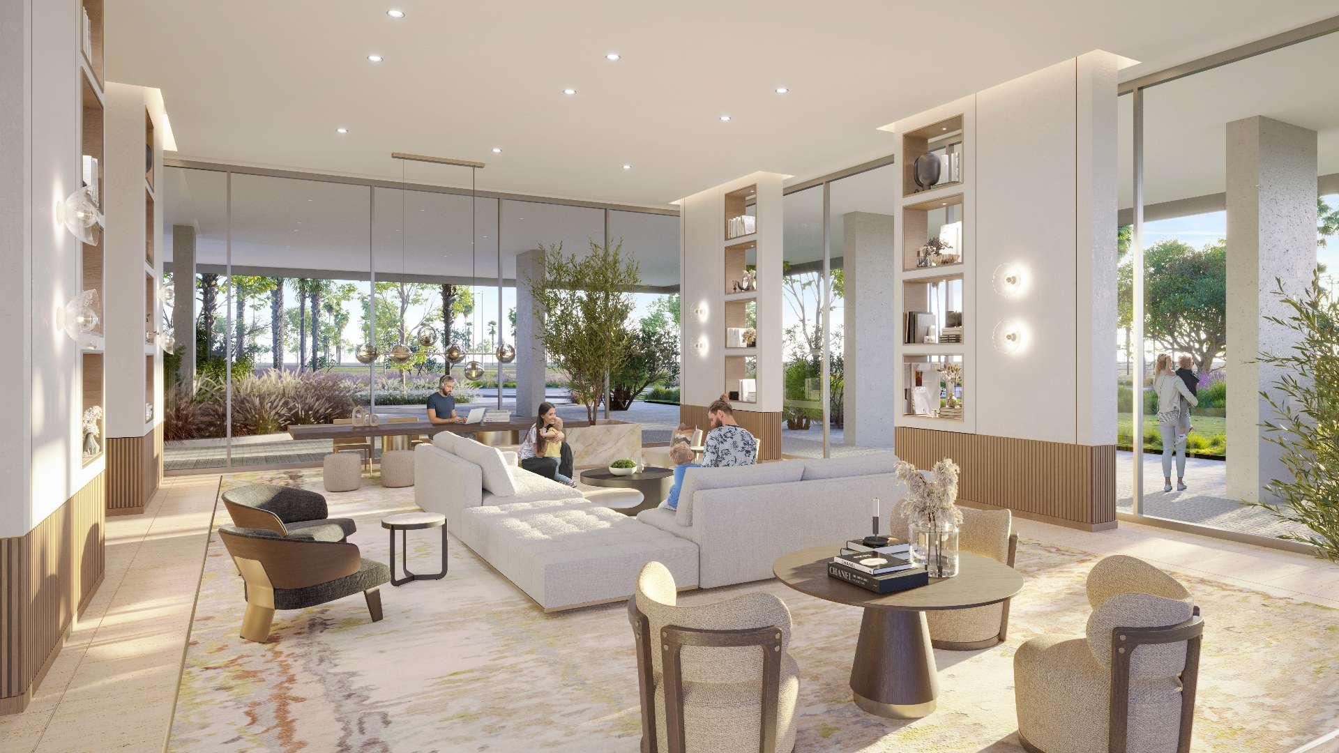 Studio apartment building exterior in Berkeley Place, Mohammed Bin Rashid City, for sale