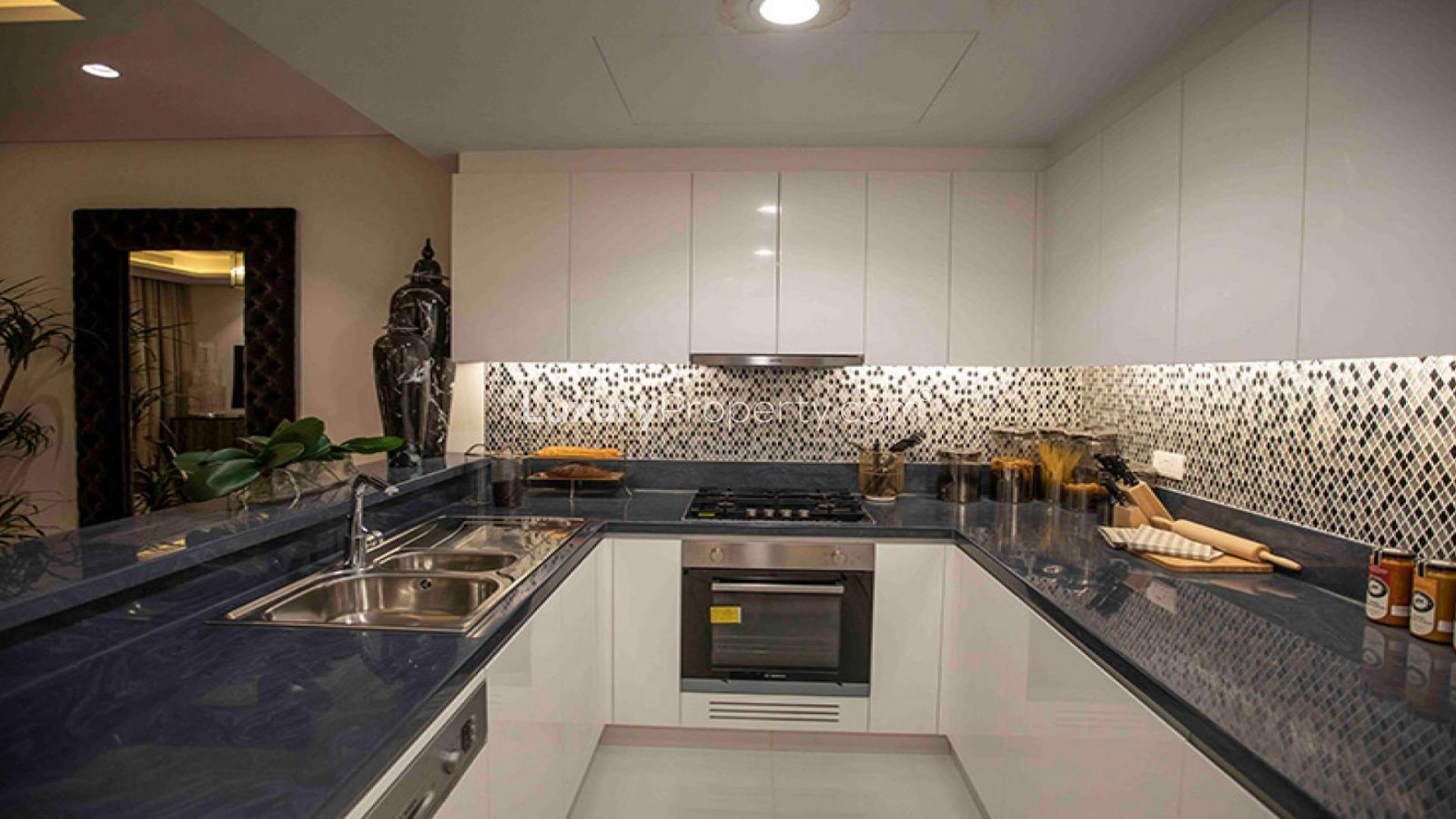 Luxurious studio apartment interior in Paramount Hotel & Residences, Business Bay for sale