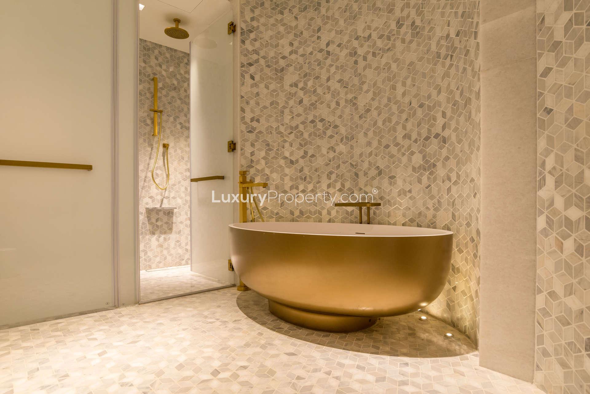 Luxurious Five Palm Jumeirah studio balcony with stunning sea views for sale