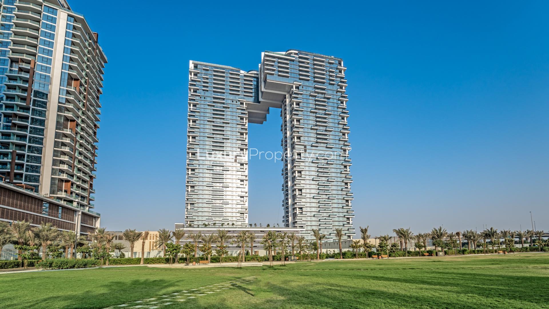 Modern studio apartment living area in Wasl1, Al Kifaf, for sale, bright and spacious