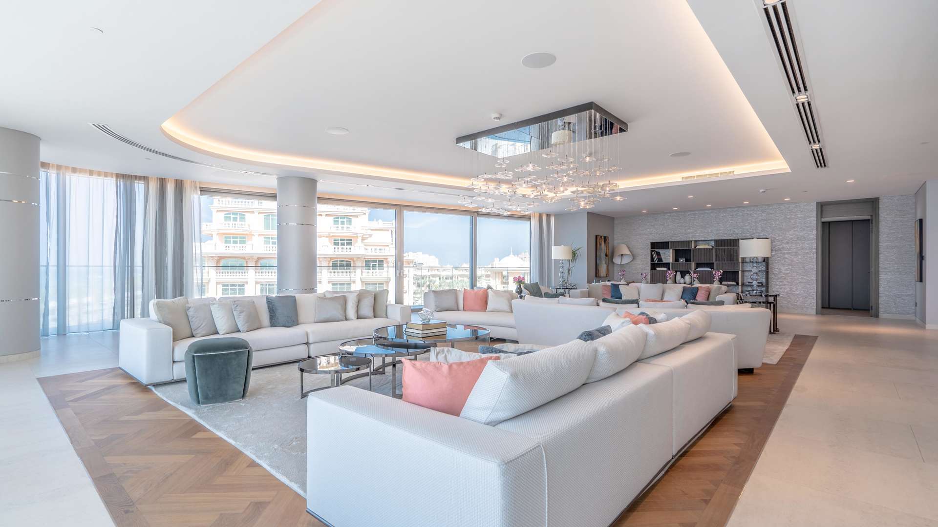 Studio hallway with beachfront view, The Alef Residences, Palm Jumeirah apartment for sale