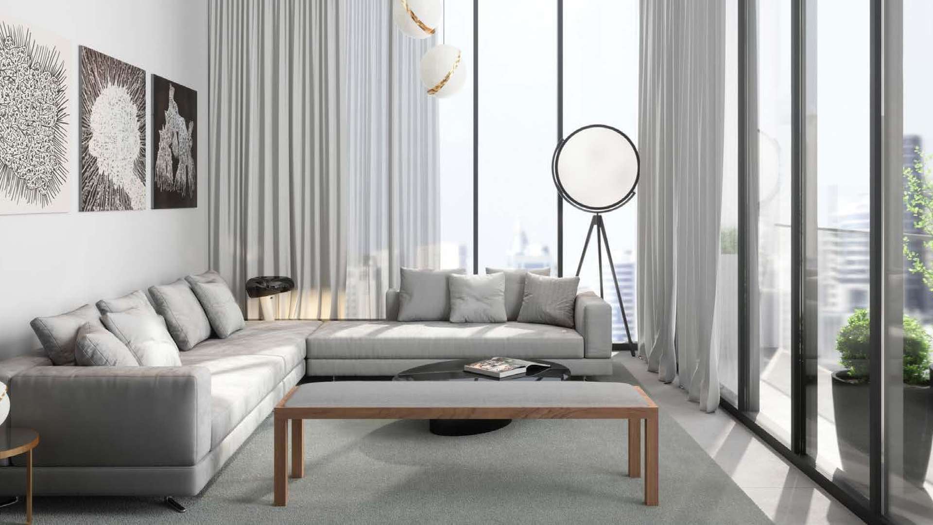 Modern apartments at Areej, Aljada, Sharjah by Arada, featuring sleek architecture and vibrant community