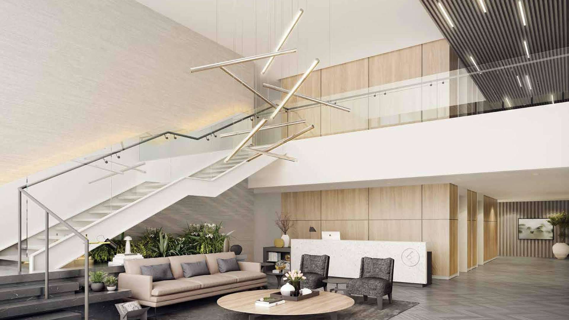 Outdoor pool view at Belgravia Square, Jumeirah Village Circle apartment complex for sale