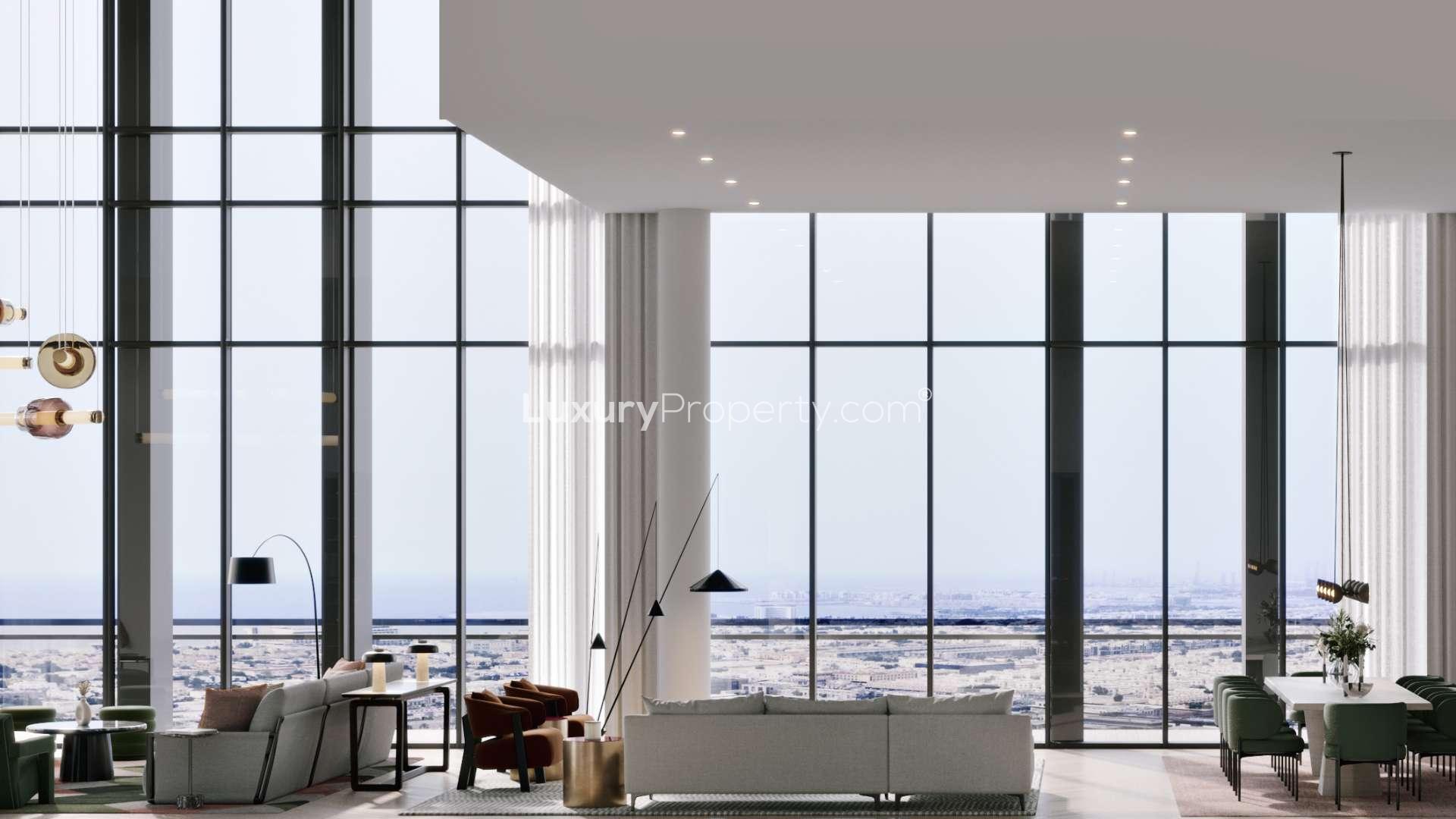 Luxurious studio apartment interior at Central Park Castleton, City Walk, featuring modern design