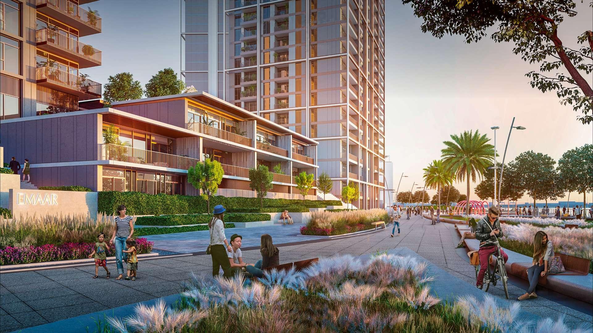 Luxury apartments in Creek Crescent, Dubai Creek Harbour with waterfront views and modern design