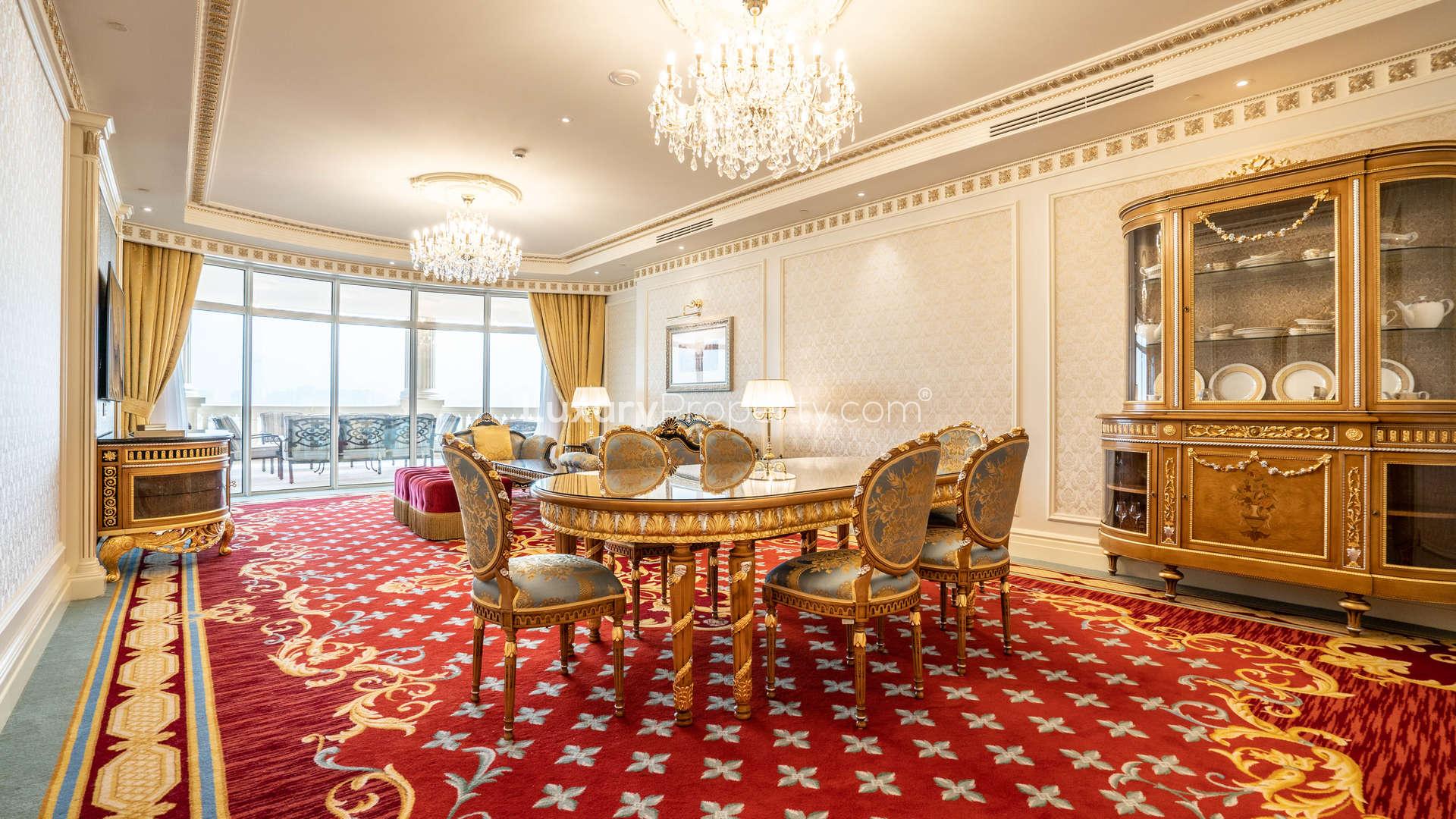 Luxurious lobby at Kempinski Palm Residence, Palm Jumeirah, Dubai apartment for sale