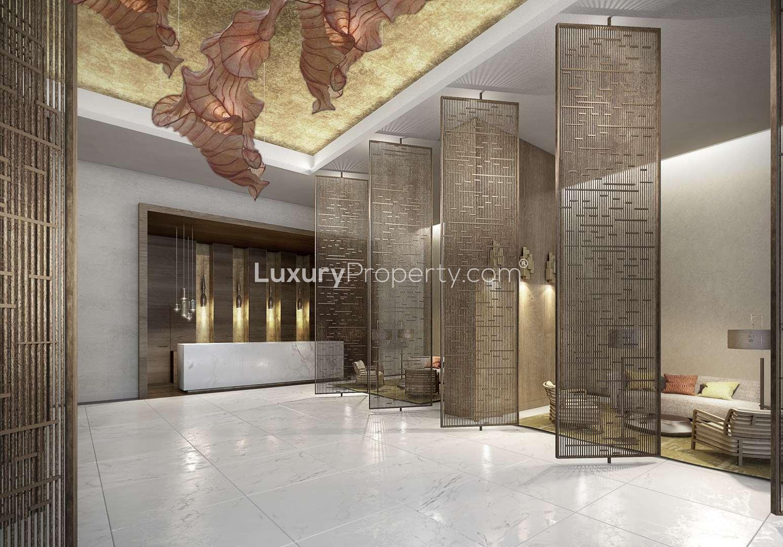 Luxurious dining area in Cayan Cantara by Rotana, Al Barsha South, Dubai apartment for sale