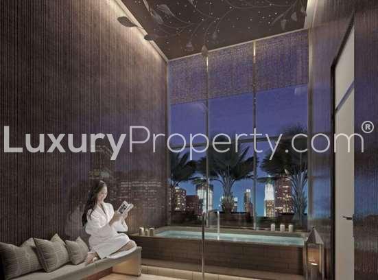 Luxurious apartment interior at RP Heights, Downtown Dubai, with stunning skyline view