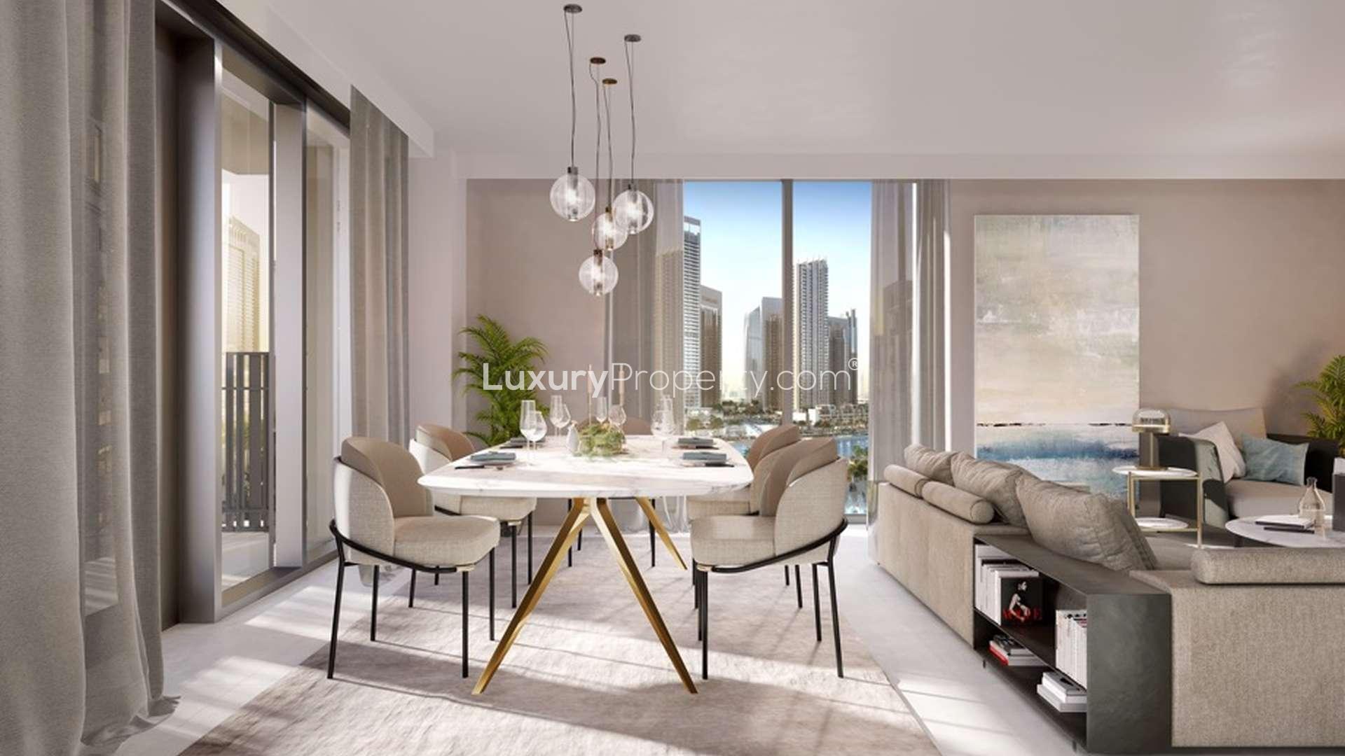 Beachfront view at Surf, Dubai Creek Harbour's Creek Beach apartments for sale